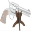 Denix Wooden Pistol Stand view 2