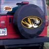 University of Missouri Tire Cover - Size A (34"x8") on Black Vinyl view 2