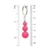 NEON PINK CERCEAU Silver Plated Clip On Earrings view 3