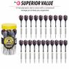 Fat Cat Steel Tip Dart Set (21-Pack), 20-Gram Darts with Plastic Storage Jar for Travel and Organization view 4