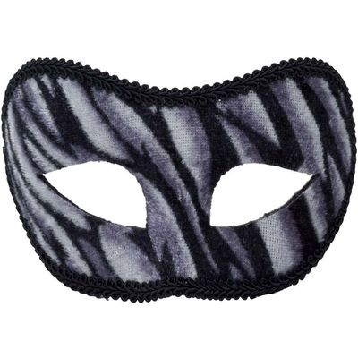 Forum Novelties Unisex-Adults Wild Animal Mask-White Tiger, Black, White, Standard
