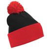 Beechfield Snowstar Two-Tone, Black/Bright Red, One Size view 1