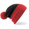 Beechfield Snowstar Two-Tone, Black/Bright Red, One Size view 3