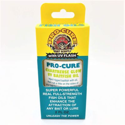 Pro-Cure Chartreuse Glow Uv Baitfish Oil, 2 Ounce