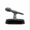 Microphone Trophy with 3 Lines of Custom Text view 2