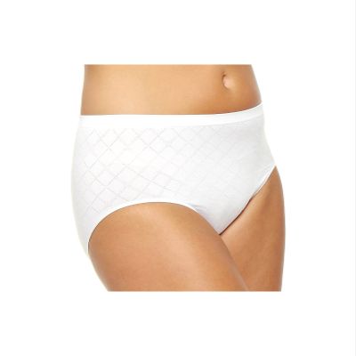 Bali Women's Comfort Revolution Seamless Brief Panty, White Diamond, 8/9