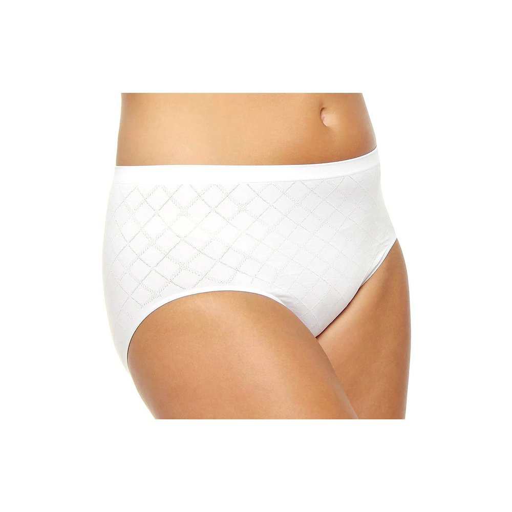 Bali Women's Comfort Revolution Seamless Brief Panty, White Diamond, 8/9