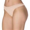 Barely There Women's Flex Fit Thong, S/5-Soft Taupe Dots view 2