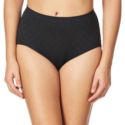 Bali womens Comfort Revolution Seamless briefs underwear, 1 Pack - Diamond Black, 11 US