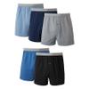 Hanes mens Exposed Waistband Knit - Multiple Packs Available boxer shorts, Assorted (Pack of 5), X-Large US view 1