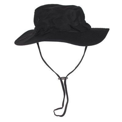 CamoOutdoor GI Ripstop Boonie Bush Jungle Army Hat Cap Black, Size S