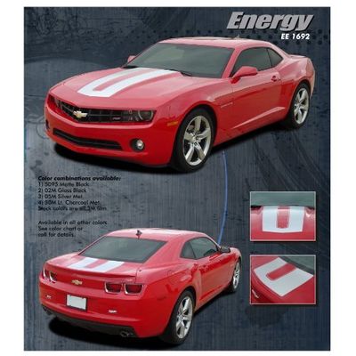 CarBeyondStore, Compatible with - Chevrolet Camaro 5th Gen Energy Graphic Kit - Gloss Black