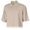 Monterey Club Men's Archibald Multi Stripe Texture Polo Shirt #1610 (Khaki/Melon, Small) view 1