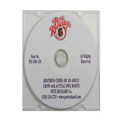 Pete Rickard's 1301CD Distress Cries of Adult Crow with Actual Owl Hoots CD