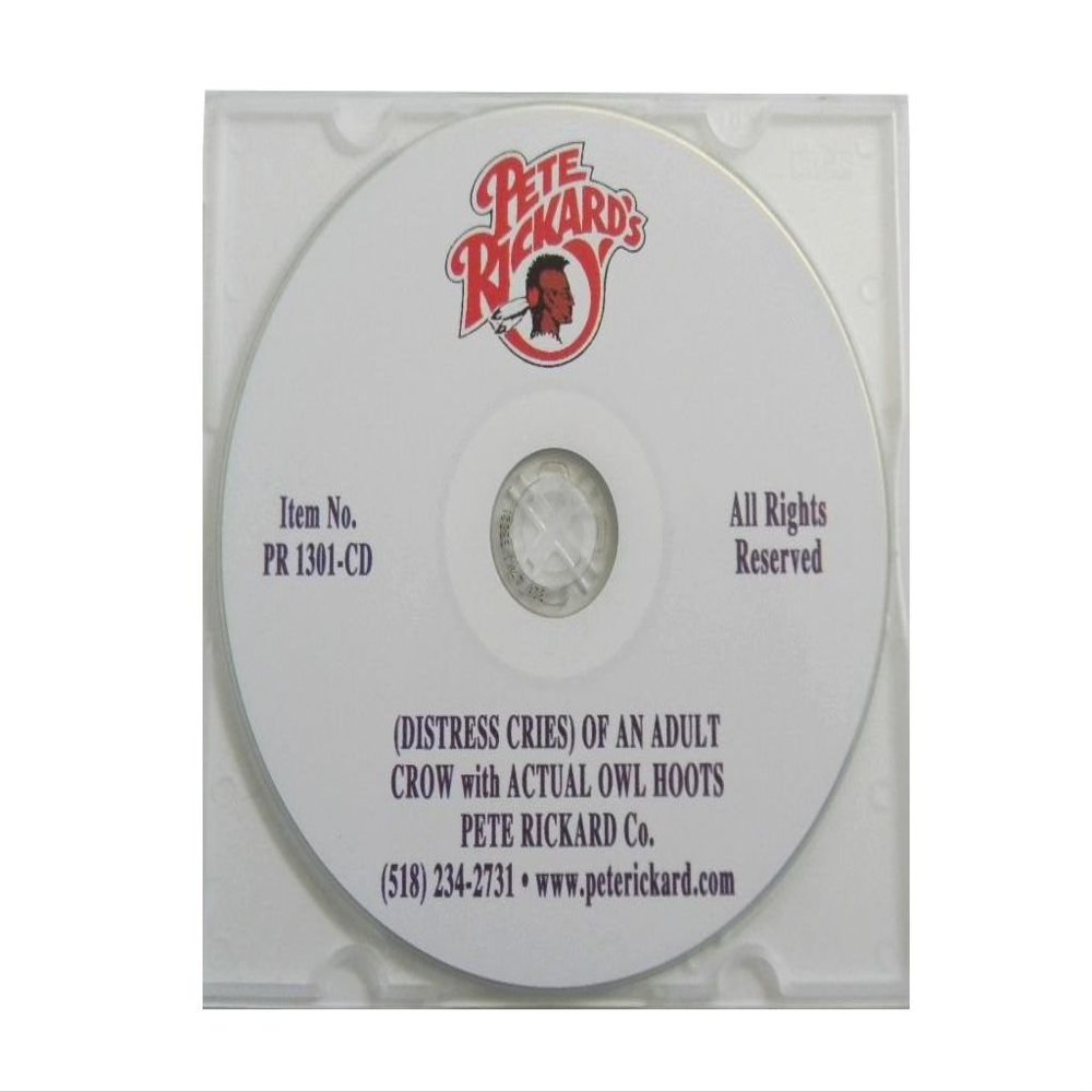 Pete Rickard's 1301CD Distress Cries of Adult Crow with Actual Owl Hoots CD