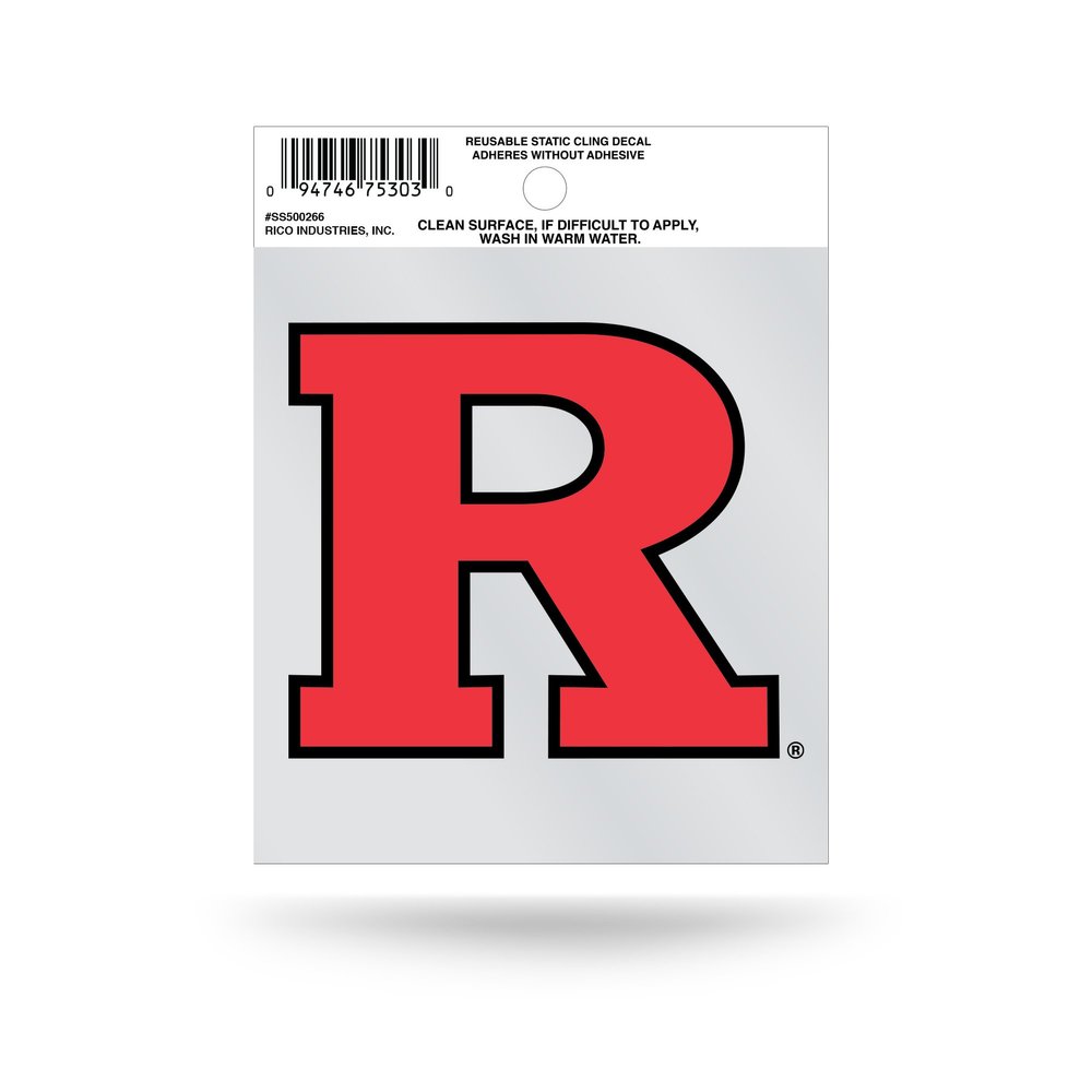 Rico Industries NCAA Rutgers Scarlet Knights Small Static Cling