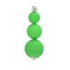 NEON GREEN CERCEAU Silver Plated Clip On Earrings view 2