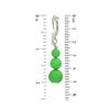 NEON GREEN CERCEAU Silver Plated Clip On Earrings view 3