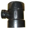 4" Hub x 4" Hub x 2" Hub ABS Tee view 1