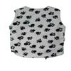 kuvvy: Girls Kid's Utility Vest Hibiscus/Fleecypaws M view 3