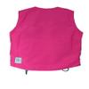 kuvvy: Girls Kid's Utility Vest Hibiscus/Fleecypaws L view 2