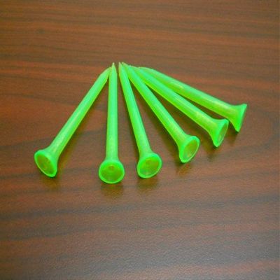 FUKUTOMI 70mm 2 3/4" Biodegradable Plastic Golf Tees 4000 Piece (Transparent Green)