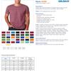 Gildan Men's SoftStyle Fashion Double-Needle T-Shirt, White, XL (Pack of 6) view 2