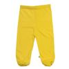 Babysoy Infant Eco Unisex Newborn Baby Footed Pull on Pants with Feet (3-6 Months, Sunshine) view 1