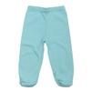 Babysoy Infant Eco Unisex Newborn Baby Footed Pull on Pants with Feet (3-6 Months, Sky) view 1