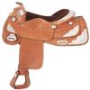 Tough 1 Classic Oak Silver Show Saddle, Light Oil, 15 1/2-Inch view 1