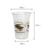 Party Essentials N122094 Soft Plastic Cup, 12-Ounce Capacity, Graduation Printing (Case of 500) view 2
