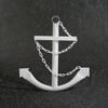 Nautical Anchor - Classic Navy Anchor with Chain (White, 2ft) view 1