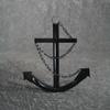 Nautical Anchor - Classic Navy Anchor with Chain (Black, 2ft) view 1