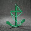 Nautical Anchor - Classic Navy Anchor with Chain (Green, 2ft) view 1