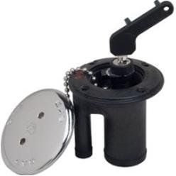 Perko Locking Insert 0525-DP0-BLK, Black, Key Lock, Boating Deck Hardware