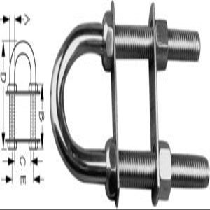 Seadog Bow Eye U-bolt 3/8in S/s 080033-1