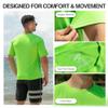 Kanu Surf Mens Swim Shirt with Short Sleeves  UPF 50+ Rash Guard for Men with Quick-Dry Fabric (Small) view 3