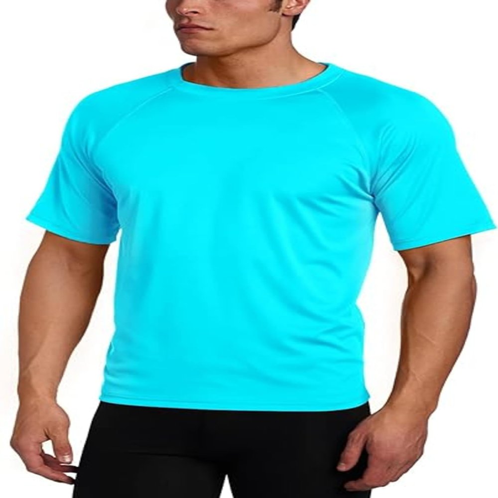 Kanu Surf Mens Swim Shirt with Short Sleeves UPF 50+ Rash Guard for Men with Quick-Dry Fabric (X-Large)