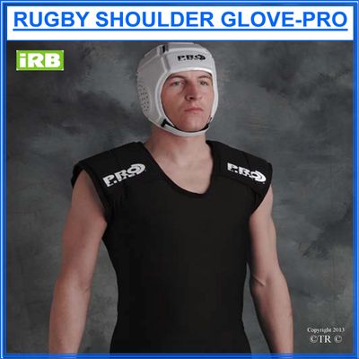Proline Irb Rugby Shoulder Glove - Black - Small/Medium