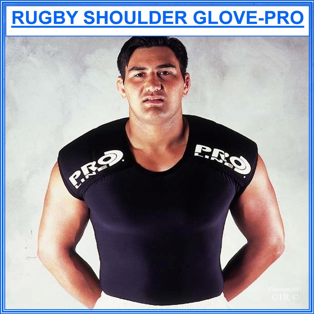 PROLINE Rugby Shoulder Glove Pro - Black - Small/Medium