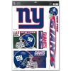 New York Giants Sheet of Ultra Decals 11x17 view 1