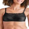 Amoena Womens Isabel Wire-Free Camisole Pocketed High Coverage Mastectomy Bra 2118 Black 40A view 1