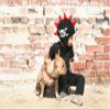 Born to Love Boys Mohawk Hat with Spikes and Skull Black, L view 2