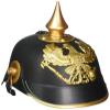 Forum Novelties - German Officer Pickelhaub Helmet - Plastic Imperial Prussian Helmet - Black & Gold Colored view 1