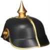 Forum Novelties - German Officer Pickelhaub Helmet - Plastic Imperial Prussian Helmet - Black & Gold Colored view 2
