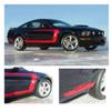 CarBeyondStore Ford Mustang 2005 to 2009 Boss Style Bright White Side Graphic Kit view 1