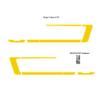 CarBeyondStore Ford Mustang 2005 to 2009 Boss Style Bright Yellow Side Graphic Kit view 2