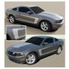 CarBeyondStore, Compatible with - Ford Mustang 2010 to 2012 Red Boss Stryle Side Stripes Body Graphic Kit view 1