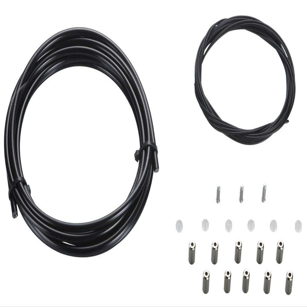 KCNC Bicycle Shifter Cable Housing & Wire Kit H-2200MM X1 W-1800 & 2100MM X1 Black