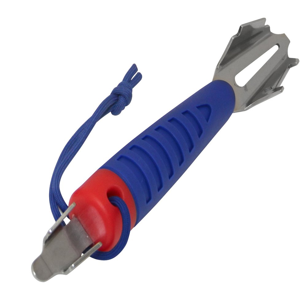 DeckMate 6-in-1 Boat Tool, Includes 2 Deck Keys, Shackle Key, Zipper Pull, Screwdriver, and Hex Tool